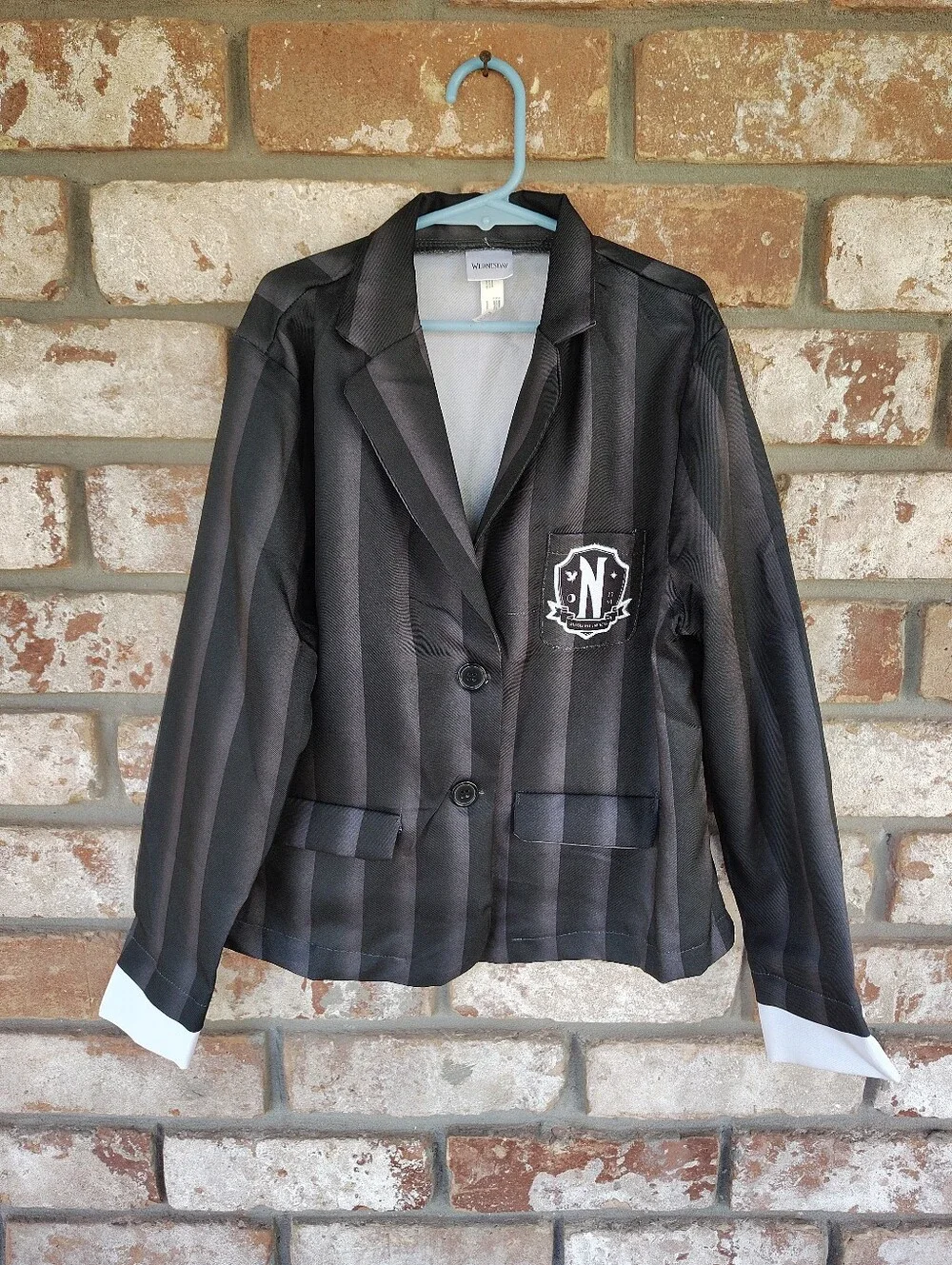 Wednesday Addams Nevermore Academy Costume Blazer Kids Size Medium 8-10 Amscan
